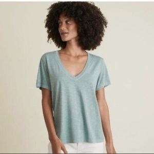 ML Boyfriend V-Neck Tee Blue Spruce Medium
